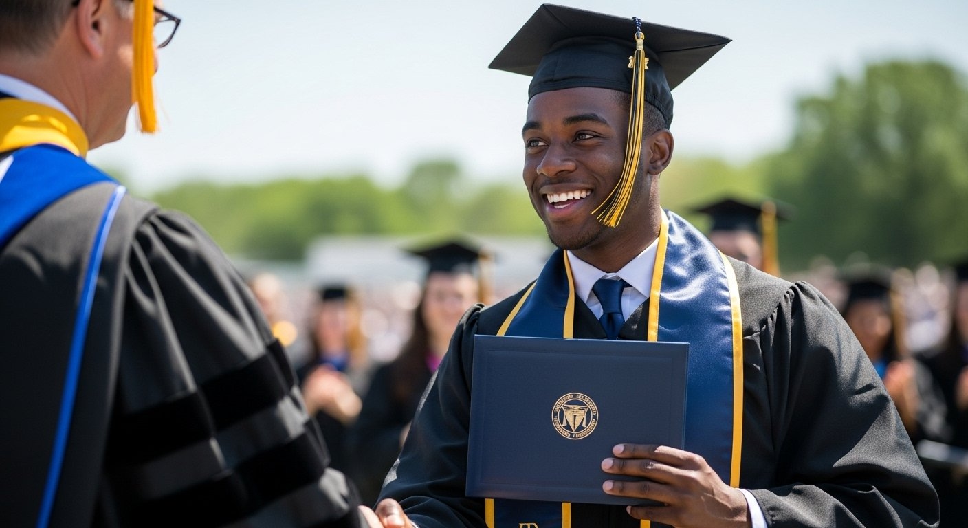 Student Graduating